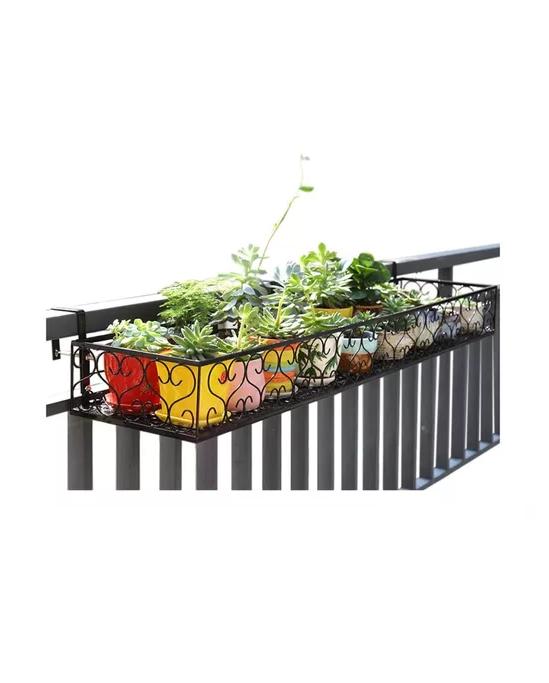 JARDINERA EXTERIOR BARANDILLA PARA BALCÓN 50X20X12CM - 3