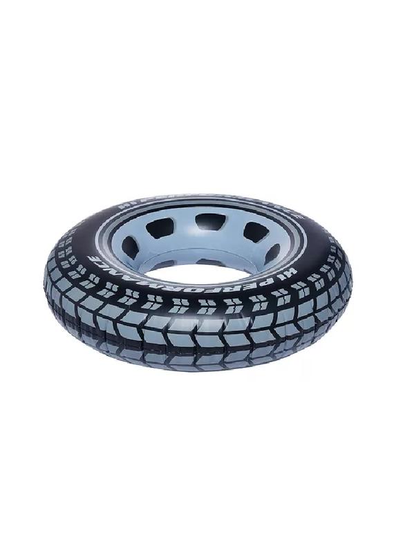 FLOTADOR INFLABLE ANILLO INTEX GIANT TIRE TUBE 91 CM NEGRO - 4