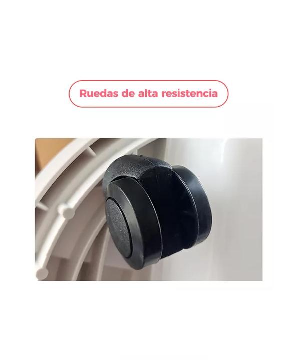 PORTA MACETA BASE MÓVIL CON RUEDAS Y BANDEJA DRENAJE 30CM X 3 - 4