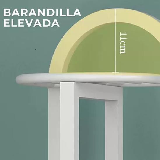 PORTA MACETERO SOPORTE PARA 5 MACETAS ESTANTE METÁLICO JARDÍN - 5