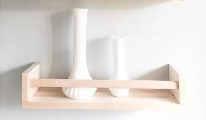 SET DE 3 REPISAS FLOTANTES MODERNAS BARANDAS 60CM BLANCO - 1