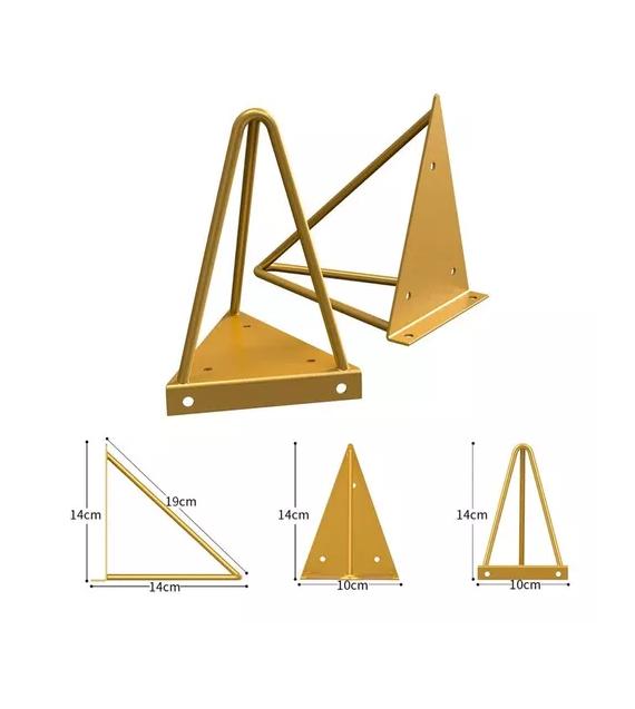 2 REPISAS DECORATIVAS ESTILO NÓRDICO ORGANIZADOR BLANCAS Y DORADAS - 3