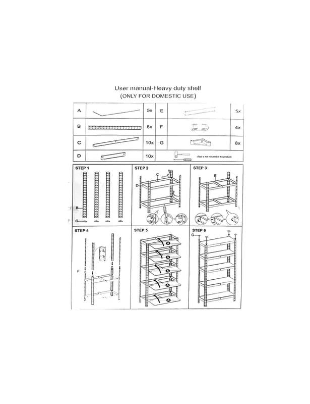 PACK 2 ESTANTES METÁLICOS OFICINA 180X90X40CM ORGANIZADOR ASPOR PLATEADO 5 NIVELES - 5