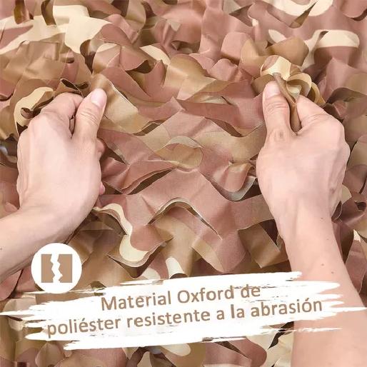 MALLA CAMUFLAJE CAZA, RED CAMUFLAJE PAINTBALL TÁCTICA 3X6 MTS MULTICOLOR - 5