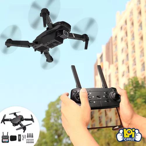 DRONE CON CÁMARA DUAL HD WIFI 3 BATERÍAS Y PROTECTORES COLOR NEGRO - 6