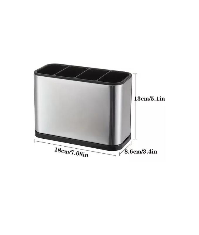 ESCURRIDOR DE CUBIERTOS UTENSILIOS COCINA ACERO INOXIDABLE - 2