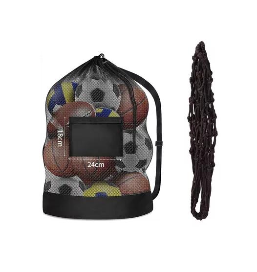 BALONERA SACO BOLSO MALLA PARA TRASLADO DE BALONES, PORTA 100X75 CM - 2