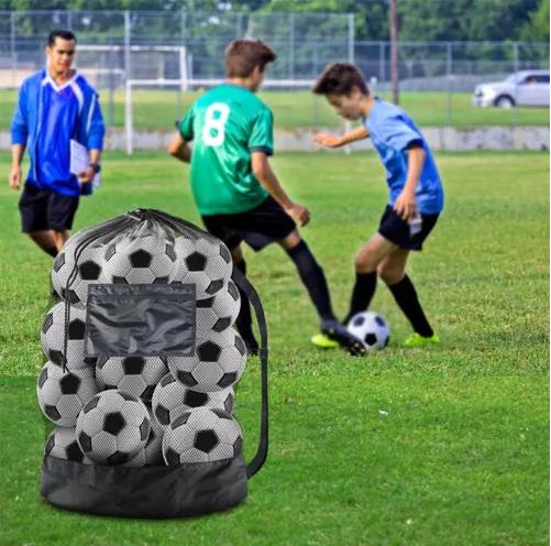 BALONERA SACO BOLSO MALLA PARA TRASLADO DE BALONES, PORTA 100X75 CM - 7