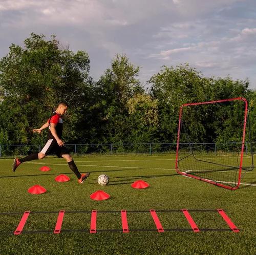 RED DE REBOTE PORTÁTIL PARA ENTRENAMIENTO DE PORTERÍAS 1X1 M ROJO - 8