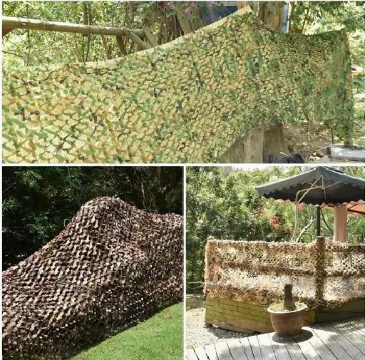 MALLA CAMUFLAJE MILITAR PAINTBALL AIRSOFT 3X6 VERDE - 4