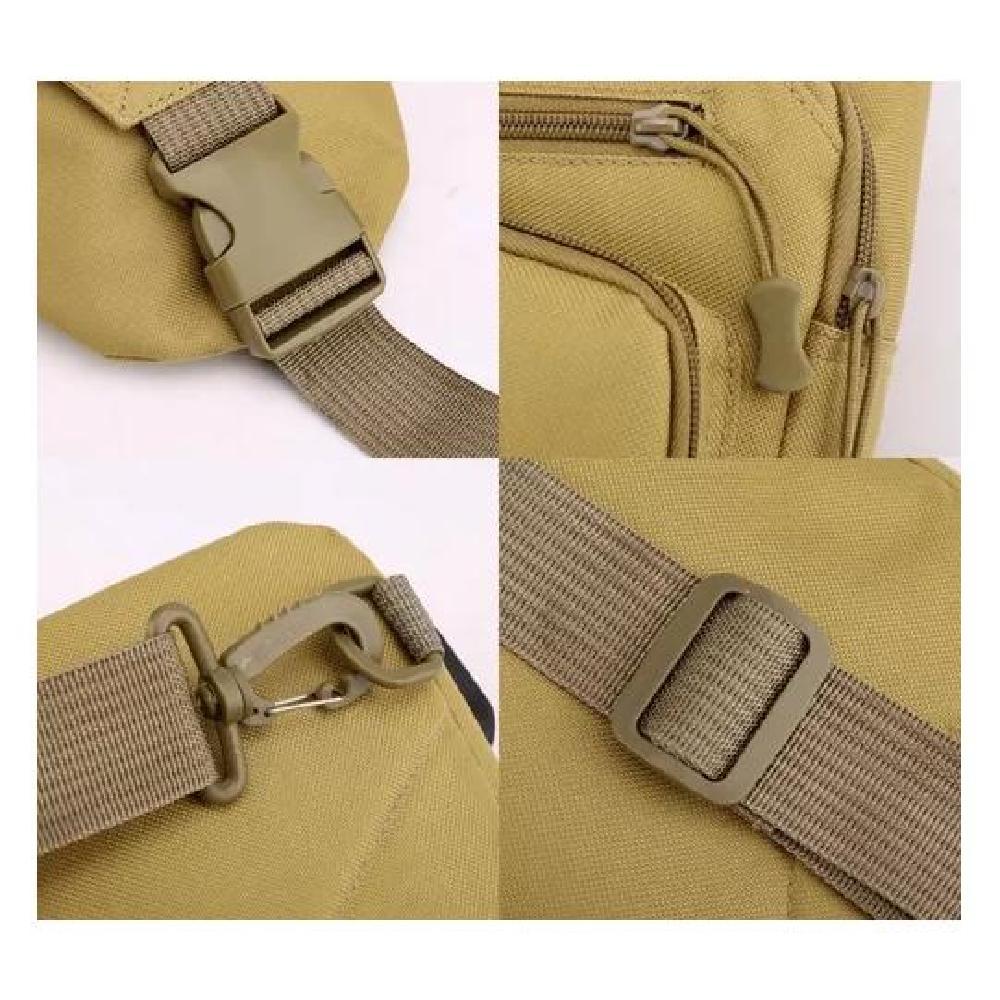 BOLSO TÁCTICO IMPERMEABLE BANANO BANDOLERO CON CARGA USB - 2