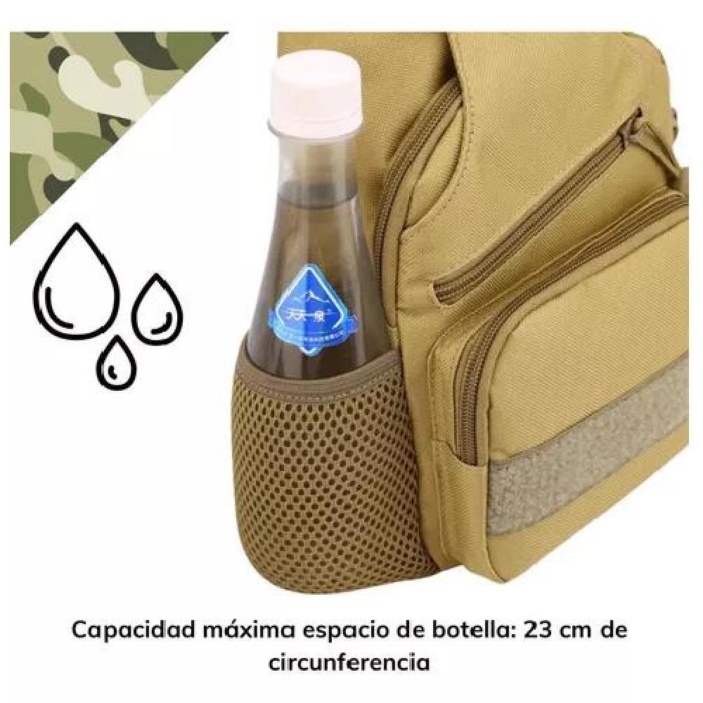 BOLSO TÁCTICO IMPERMEABLE BANANO BANDOLERO CON CARGA USB - 8