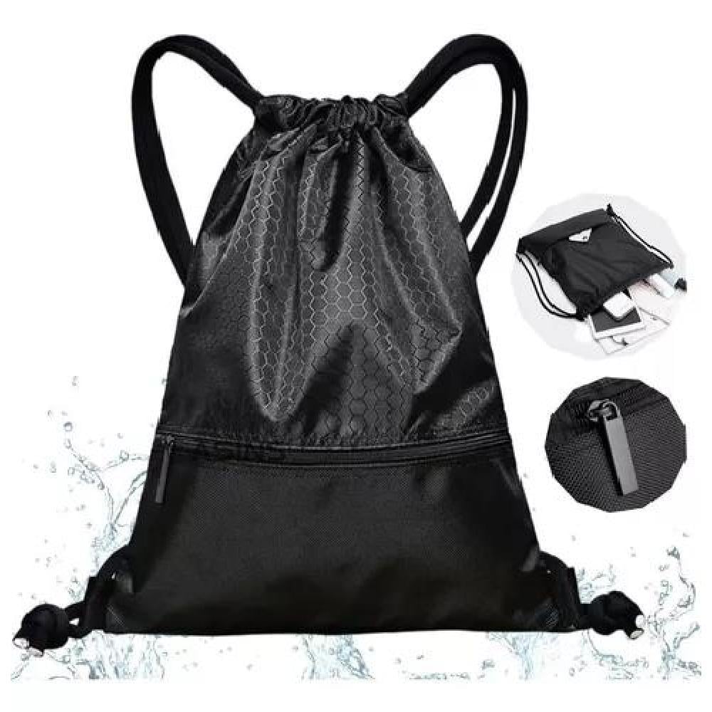 BOLSO TIPO MORRAL DEPORTIVO A PRUEBA DE AGUA CON CIERRE NEGRO - 2