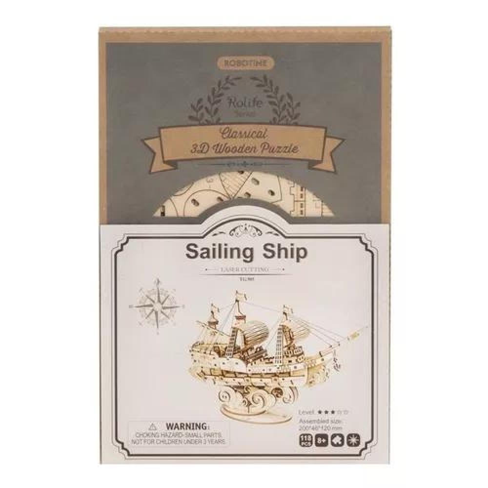BARCO MERCANTE, PUZZLE 3D, COLOR CREMA - 3