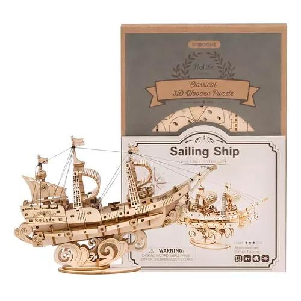 BARCO MERCANTE, PUZZLE 3D, COLOR CREMA - 4