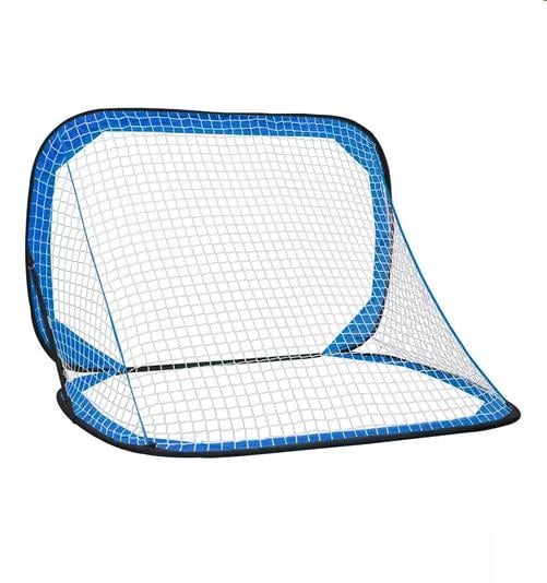ARCOS DE FÚTBOL PLEGABLES CON RED 120X75 CM AZUL - 1
