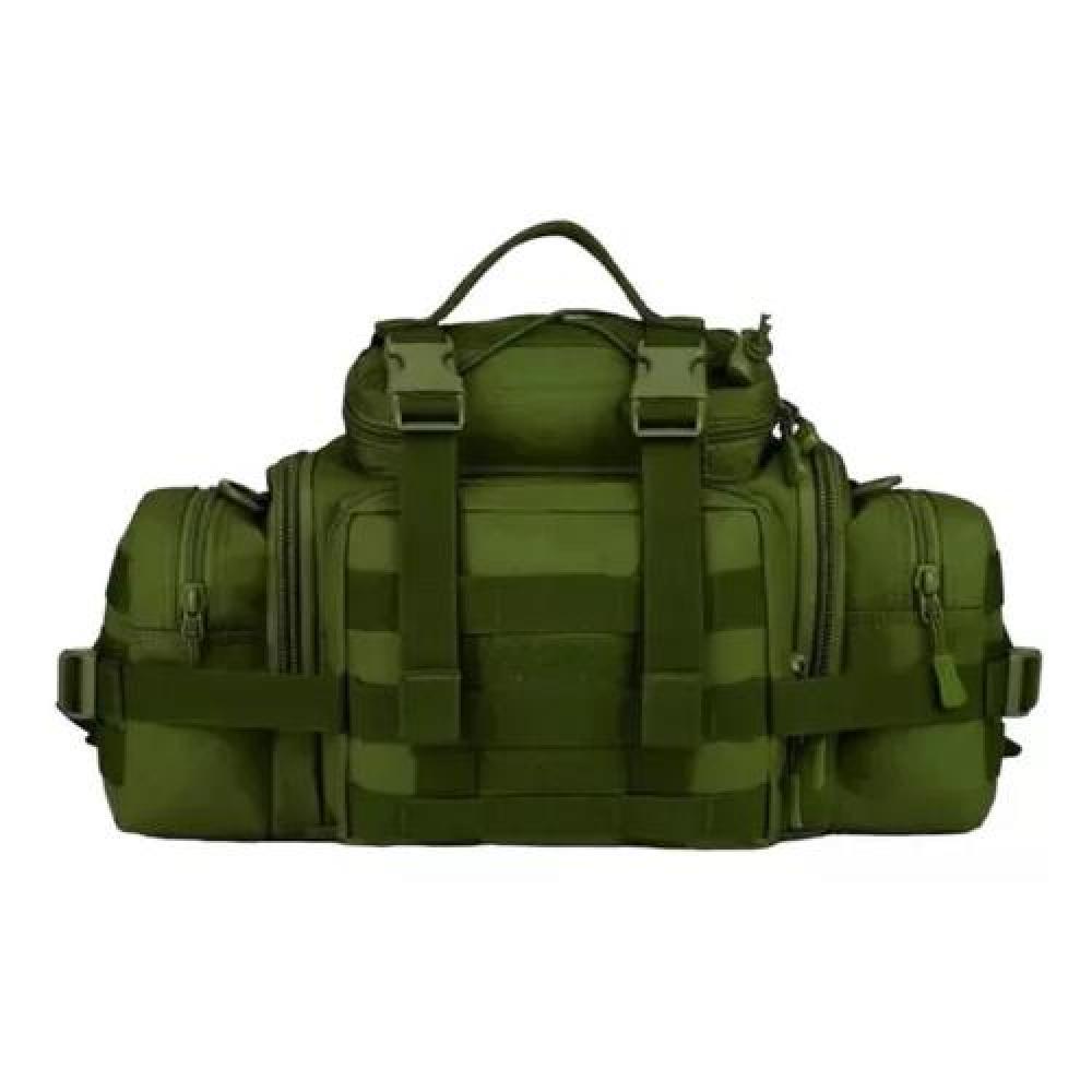 BOLSO BANANO GIGANTE TIPO BOTIQUÍN TÁCTICO MILITAR VERDE - 1