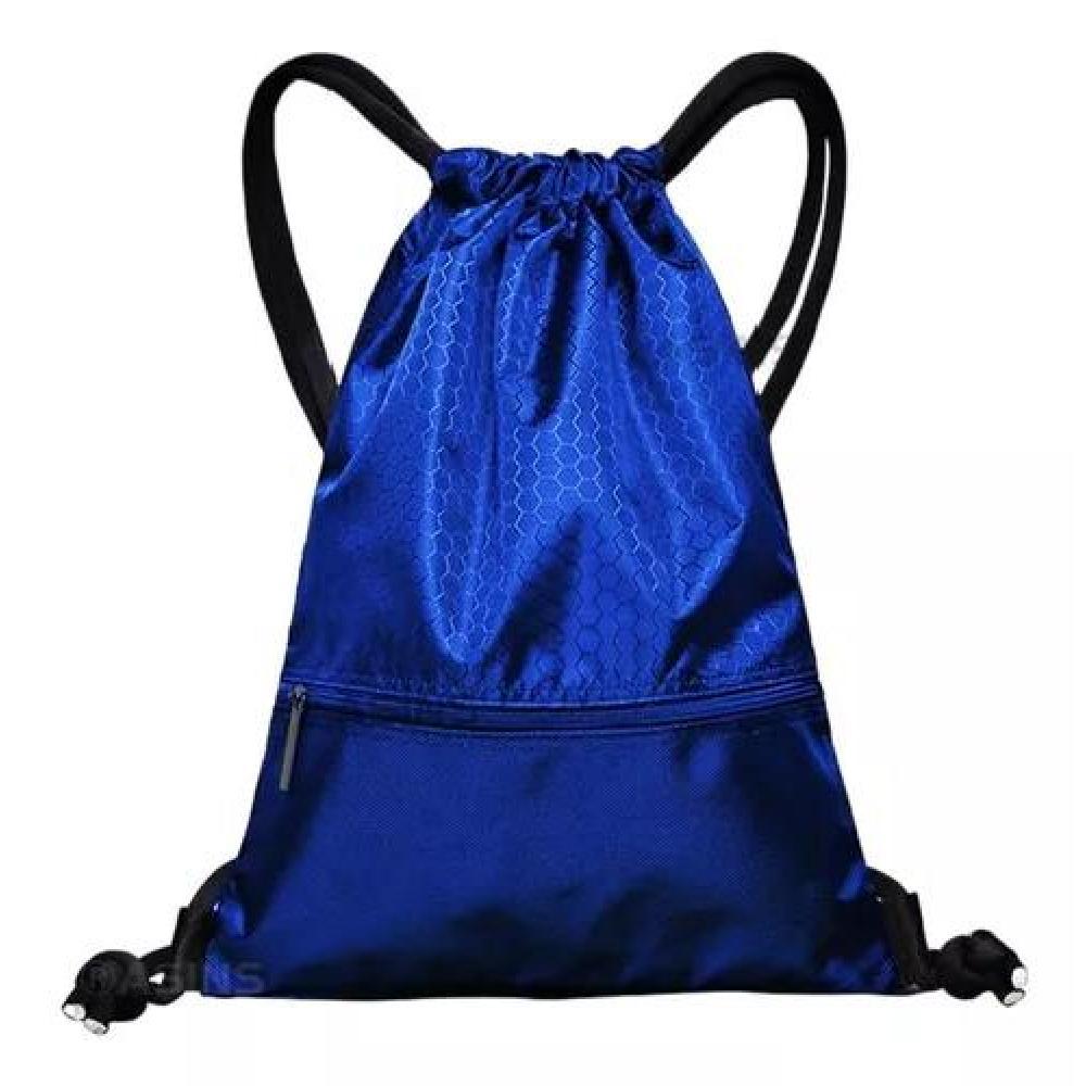 BOLSO TIPO MORRAL DEPORTIVO A PRUEBA DE AGUA CON CIERRE AZUL - 1
