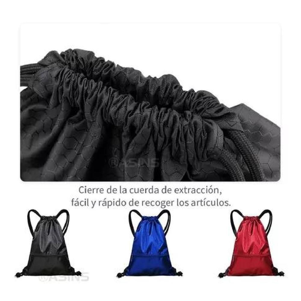 BOLSO TIPO MORRAL DEPORTIVO A PRUEBA DE AGUA CON CIERRE AZUL - 4