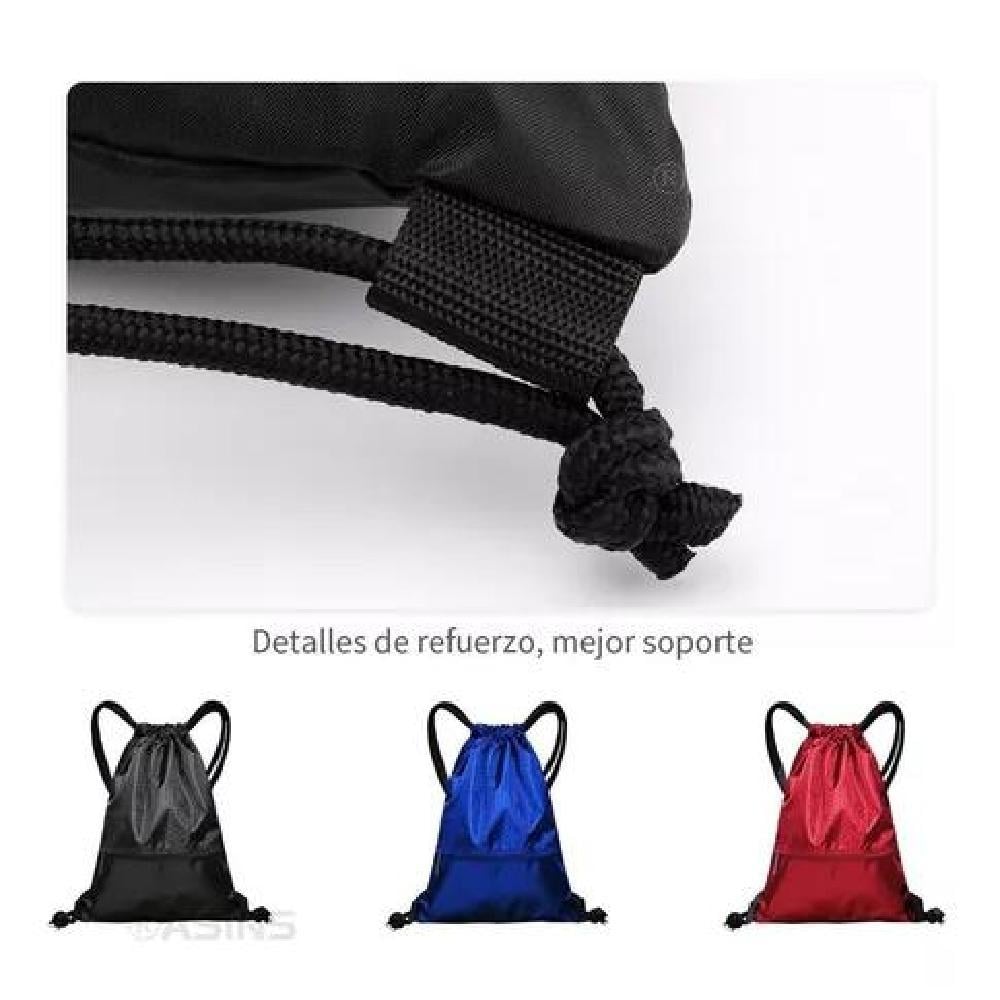 BOLSO TIPO MORRAL DEPORTIVO A PRUEBA DE AGUA CON CIERRE AZUL - 6
