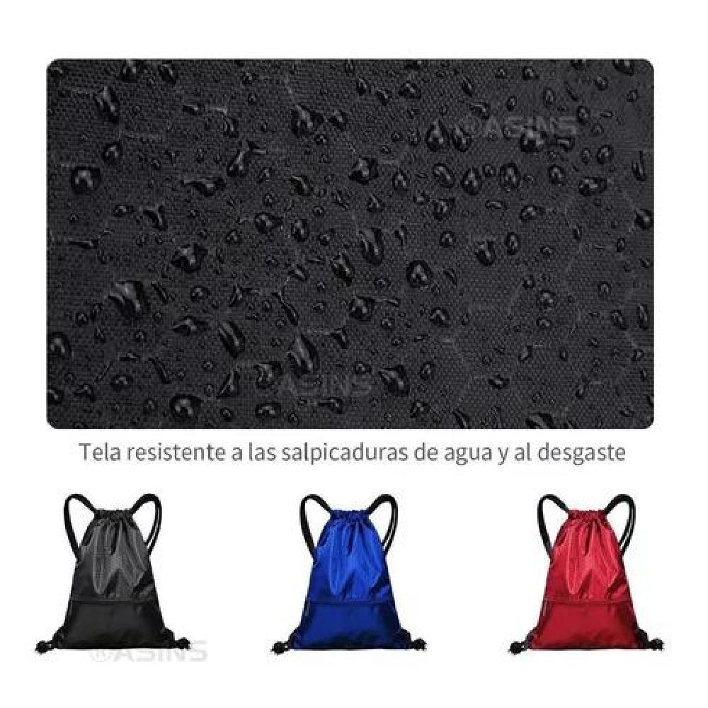 BOLSO TIPO MORRAL DEPORTIVO A PRUEBA DE AGUA CON CIERRE AZUL - 8