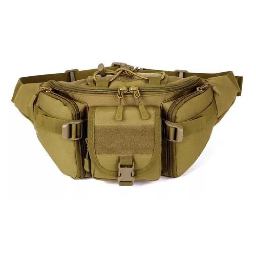 BANANO DE SENDERISMO TREKKING OUTDOOR TÁCTICO MILITAR CAFÉ - 1