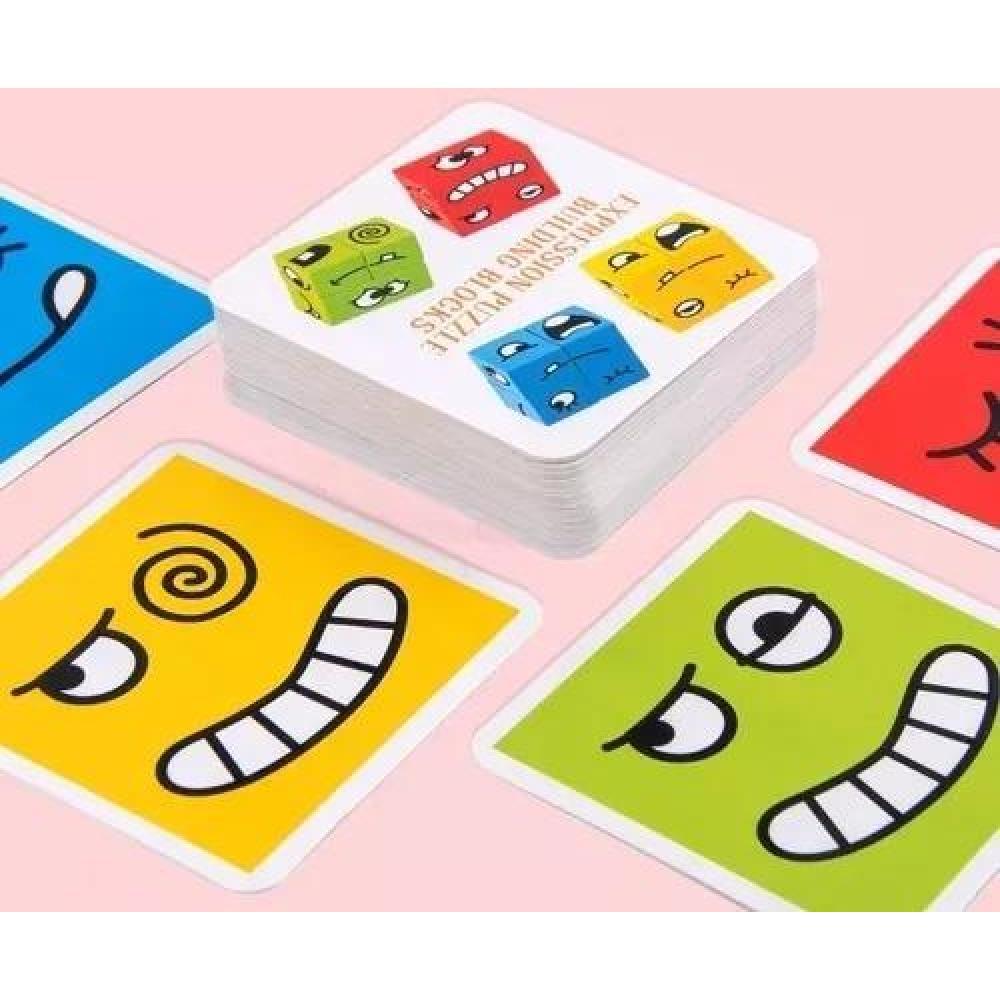 JUEGO DE PUZZLE CUBOS DIDÁCTICO, EXPRESIONES Y EMOCIONES - 7