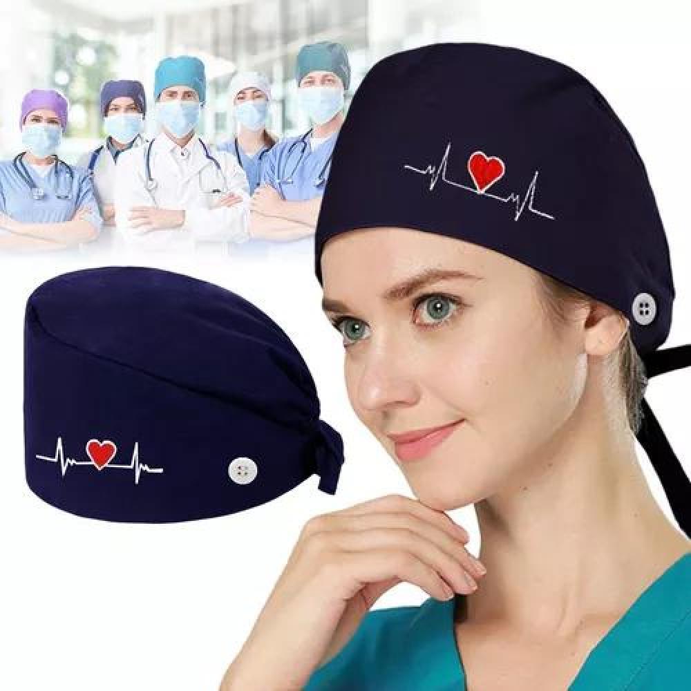 COFIA CLÍNICA, GORRO QUIRÚRGICO, 95% ALGODÓN, 5% LYCRA, UNIFORMES, COLOR AZUL - 2