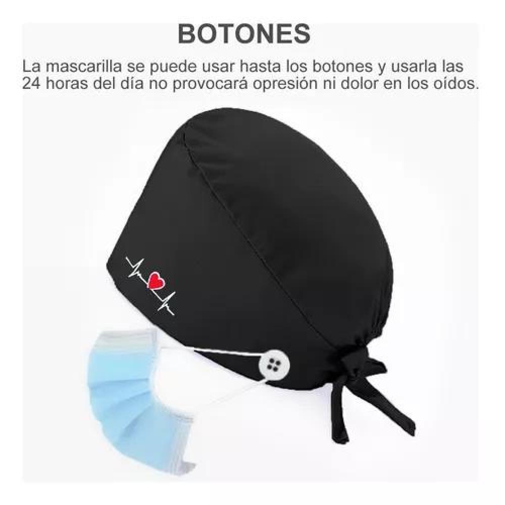COFIA CLÍNICA, GORRO QUIRÚRGICO, 95% ALGODÓN, 5% LYCRA, UNIFORMES, COLOR AZUL - 7