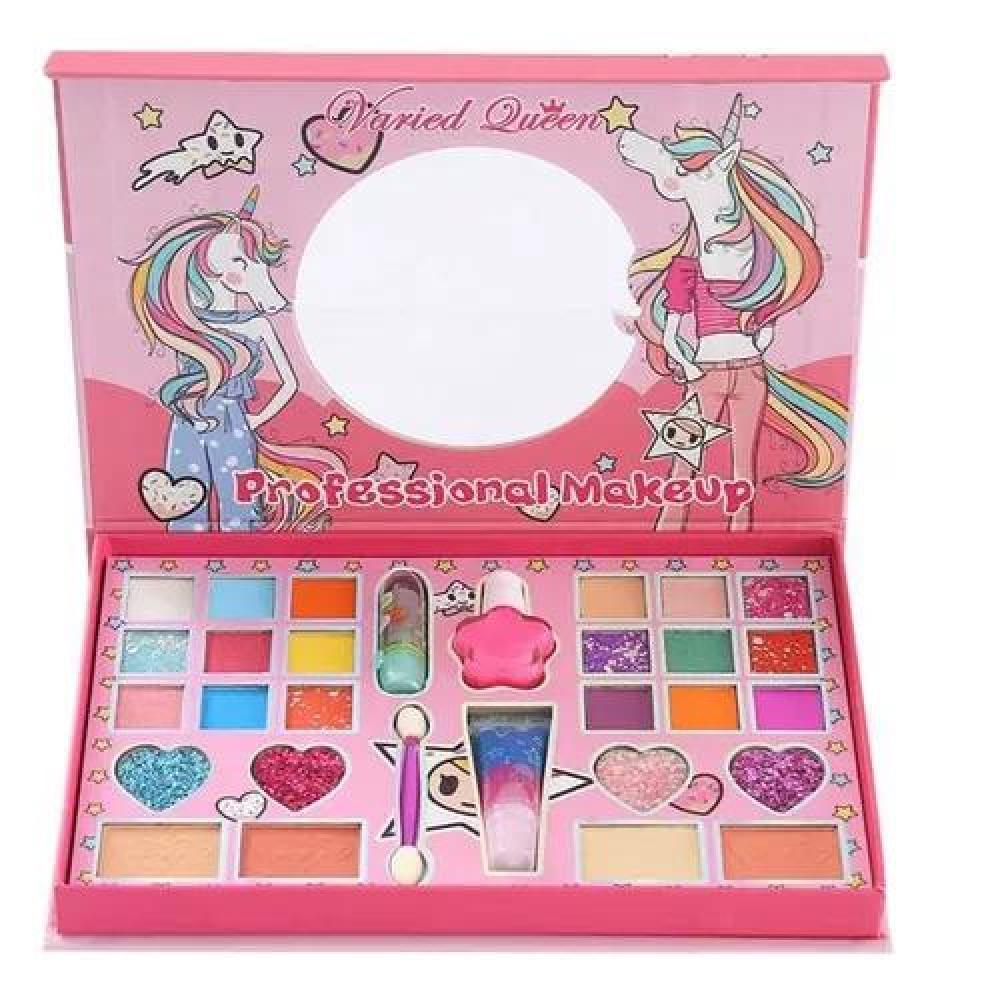 MAQUILLAJE INFANTIL PARA NIÑAS, MALETA, PERFUME Y SET DE BROCHAS - 5
