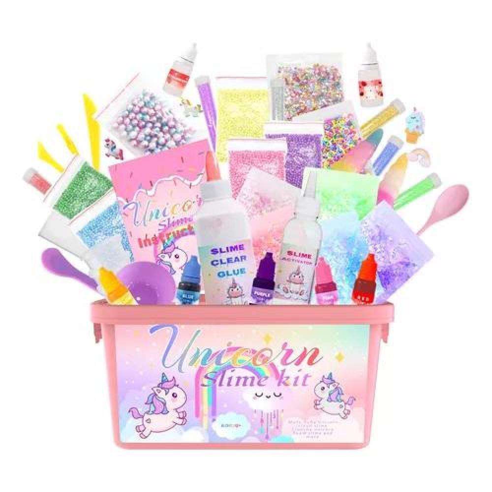 KIT PARA HACER SLIME UNICORNIO INCLUYE TODOS LOS ACCESORIOS - 1