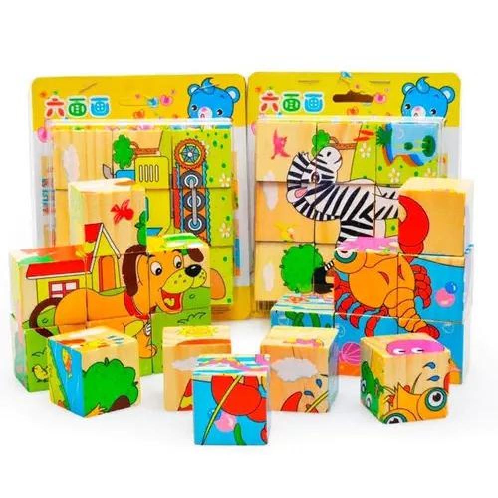 6 JUEGOS INFANTILES DE MADERA, JUEGOS DIDÁCTICOS DE MADERA - 6