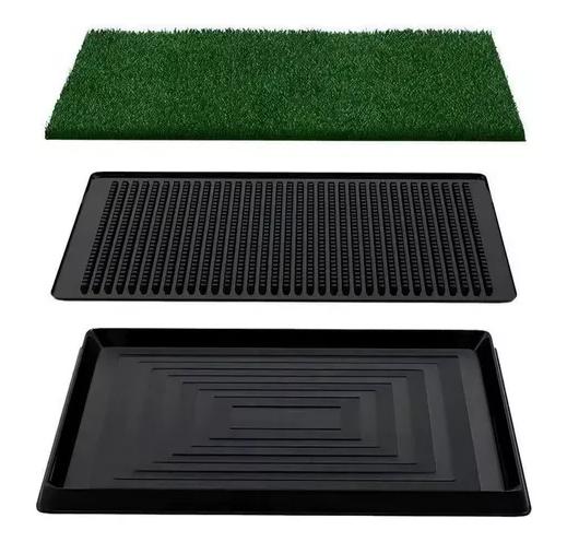 BAÑO PORTÁTIL CON CÉSPED PARA PERROS GRANDE XL 51X76CM - 7