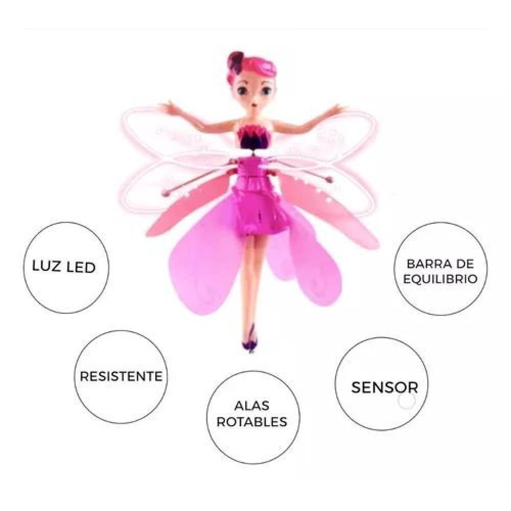 MUÑECA MÁGICA, HADA VOLADORA, RECARGABLE, CON SENSOR TIKTOK - 5