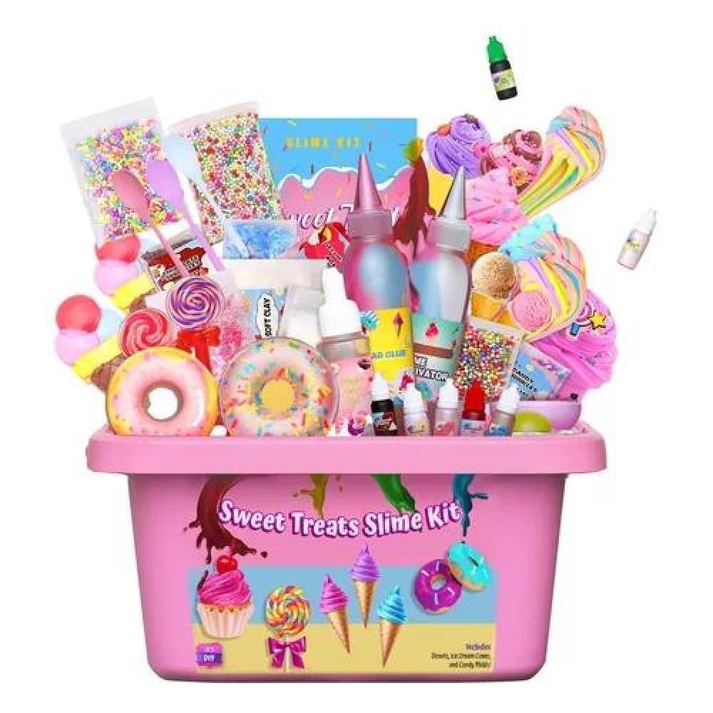 KIT PARA HACER SLIME HELADO INCLUYE TODOS LOS ACCESORIOS ROSADO - 1