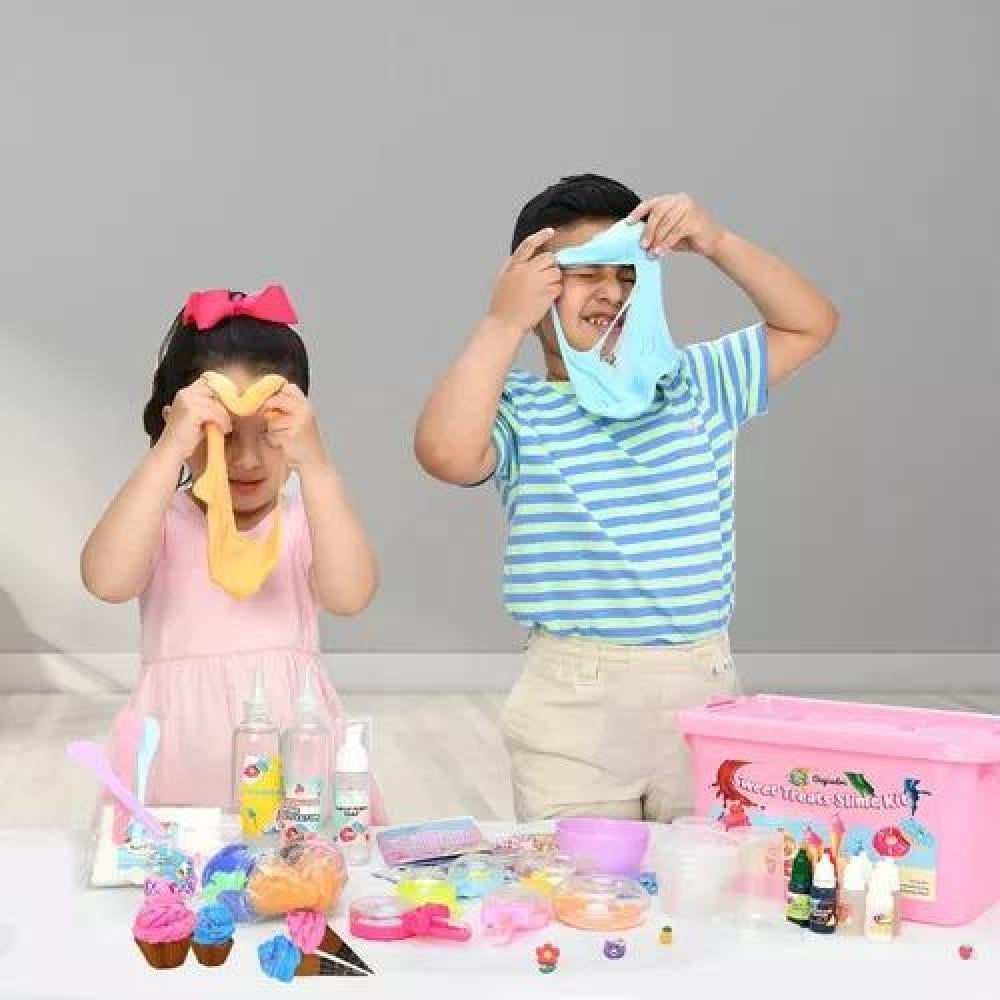KIT PARA HACER SLIME HELADO INCLUYE TODOS LOS ACCESORIOS ROSADO - 4
