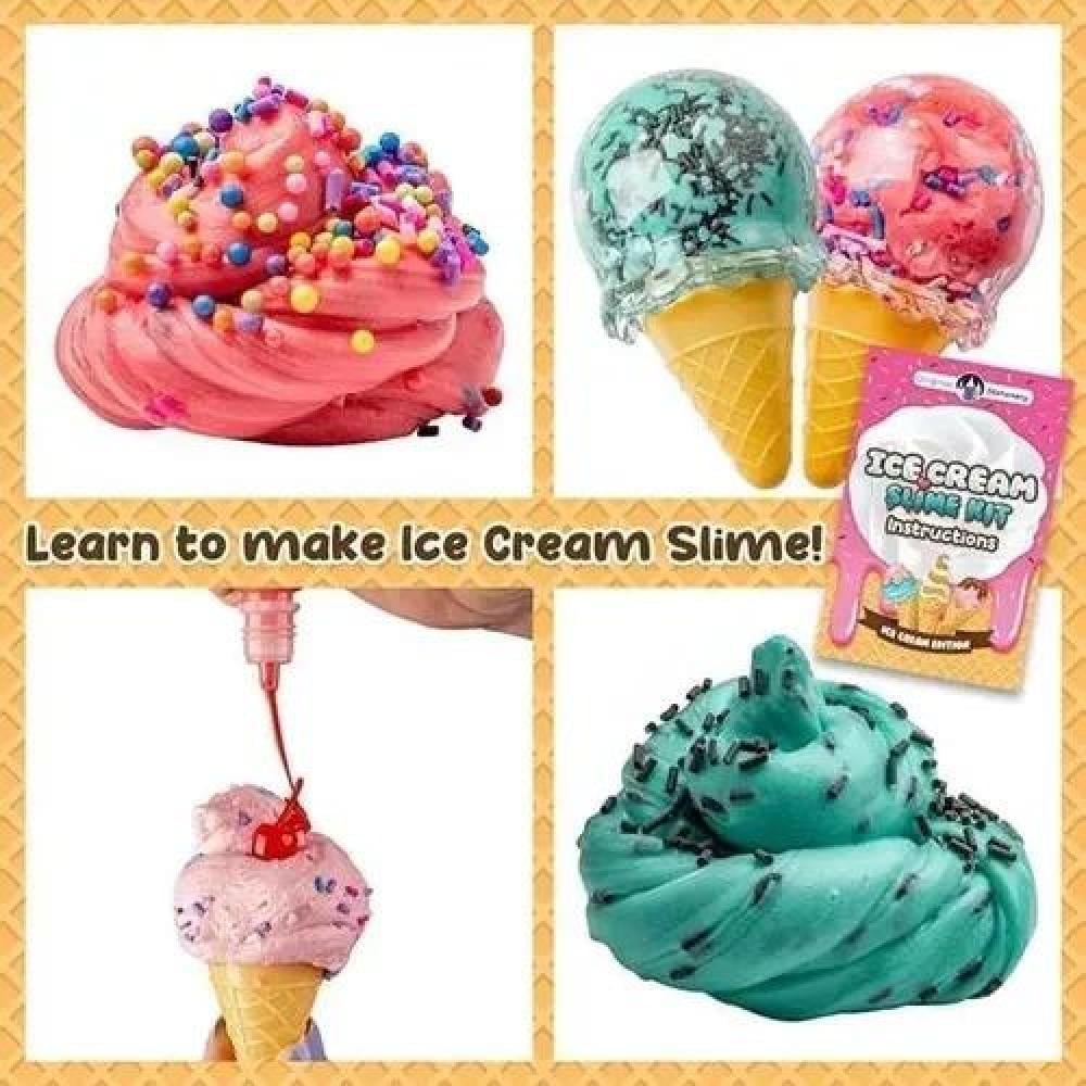 KIT PARA HACER SLIME HELADO INCLUYE TODOS LOS ACCESORIOS ROSADO - 5