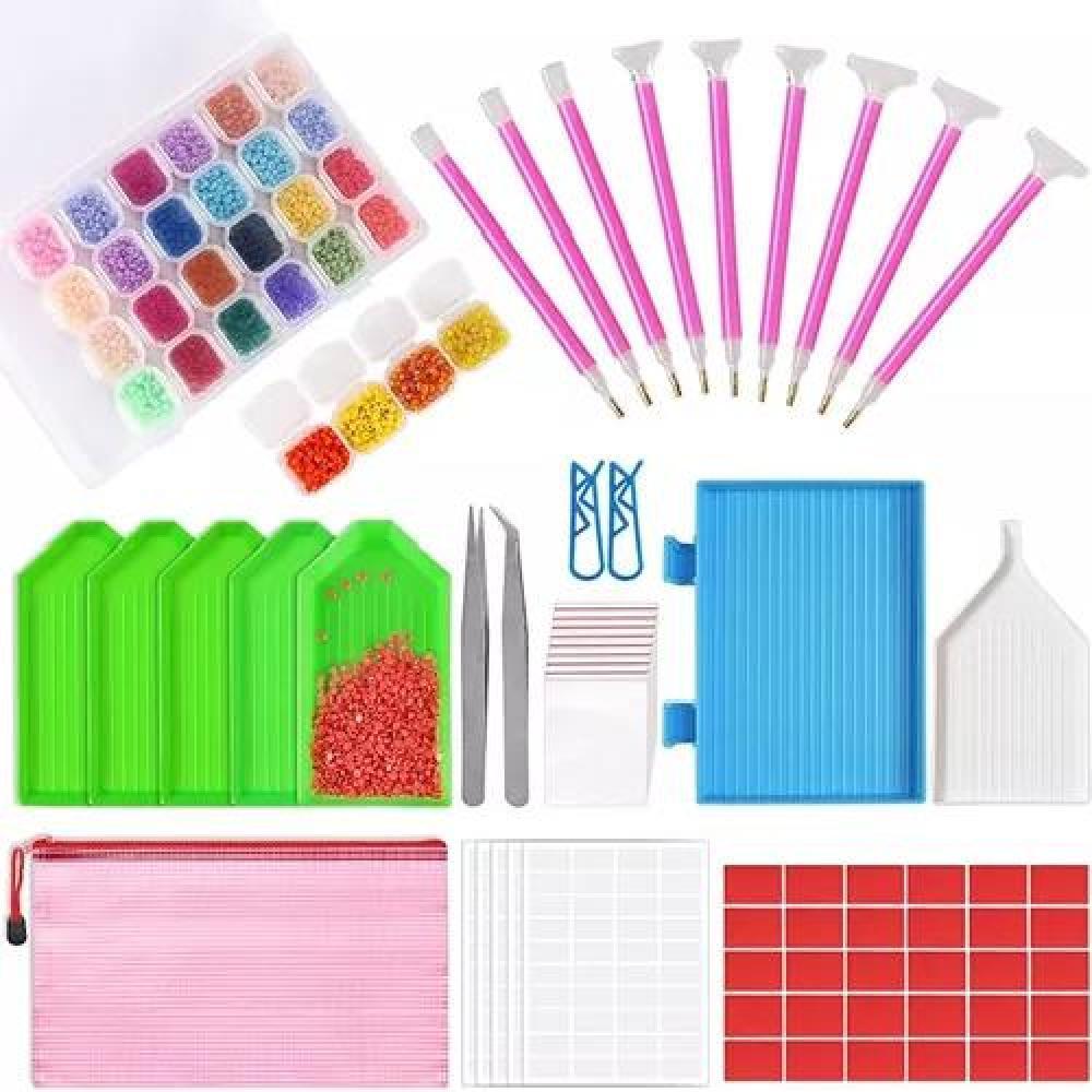 117 PCS KIT DE HERRAMIENTAS DIY 5D DE PINTURA DE DIAMANTE - 1