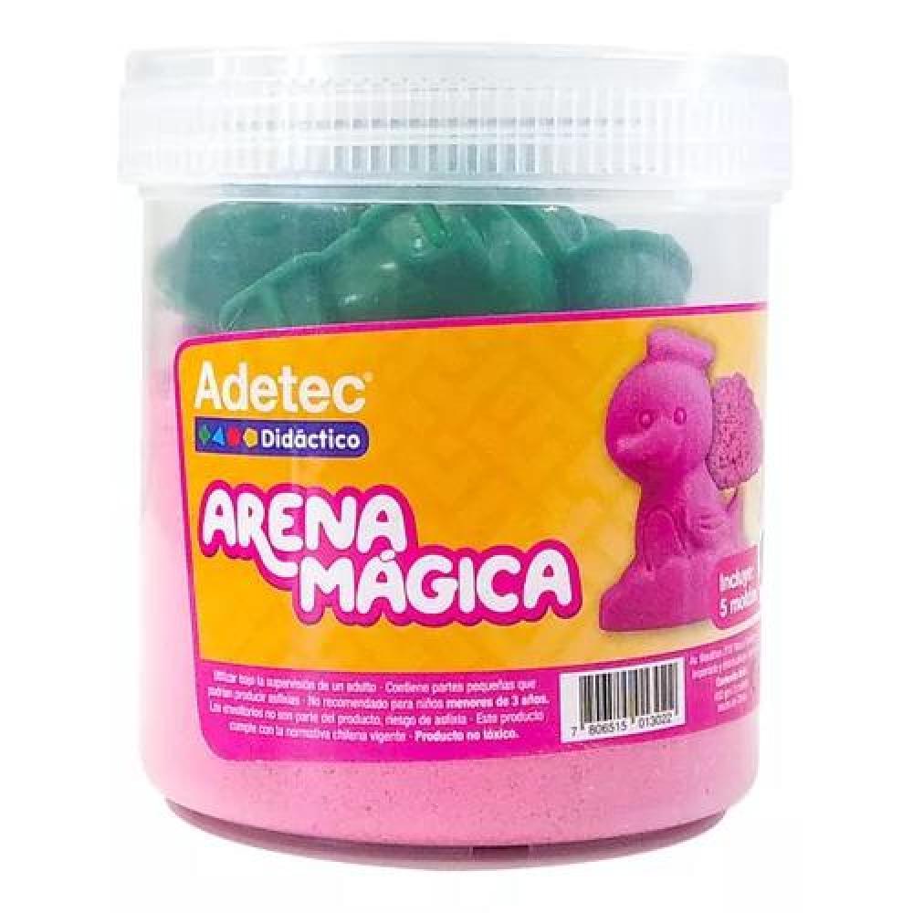 ARENA MÁGICA COLORES 450 G CON 5 MOLDES ADETEC COLOR AZUL - 7