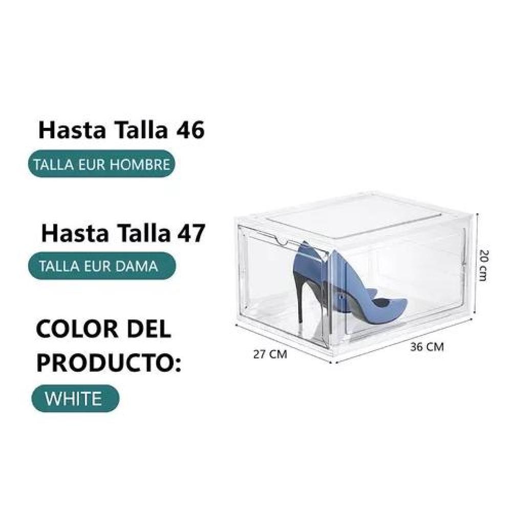 CAJA ORGANIZADORA TRANSPARENTE APILABLE PARA ZAPATOS - 3