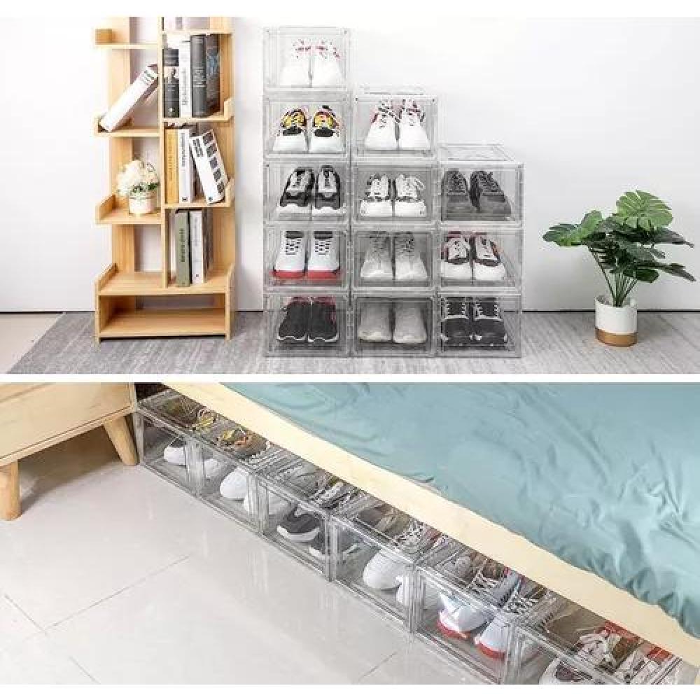CAJA ORGANIZADORA TRANSPARENTE APILABLE PARA ZAPATOS - 4