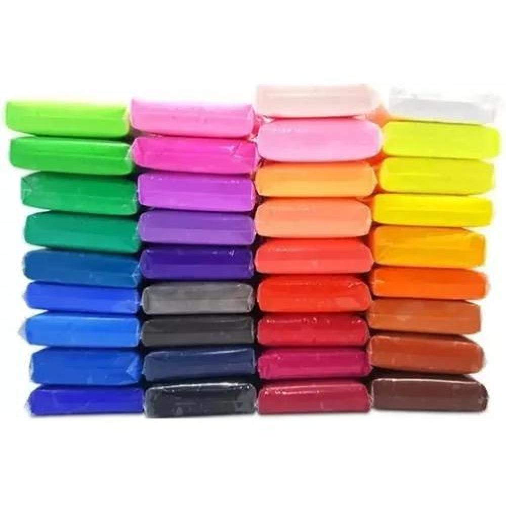 36 MASAS PLASTICINAS MOLDEABLES COLORES SURTIDOS - 2