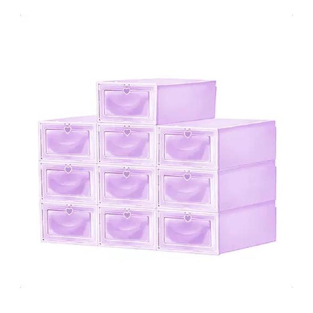 10 PIEZAS ZAPATERAS ORGANIZADORAS PÚRPURAS - 2