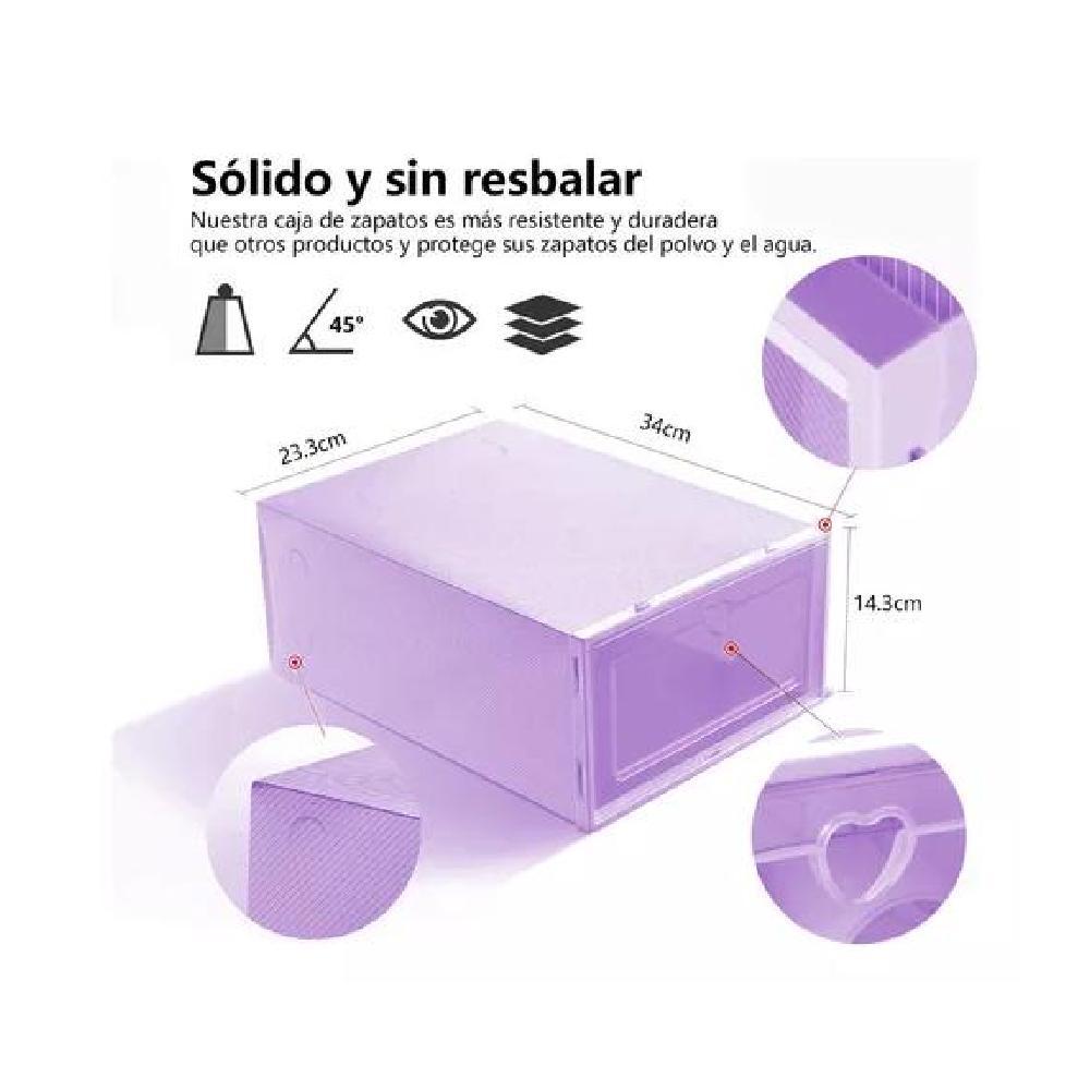 10 PIEZAS ZAPATERAS ORGANIZADORAS PÚRPURAS - 3