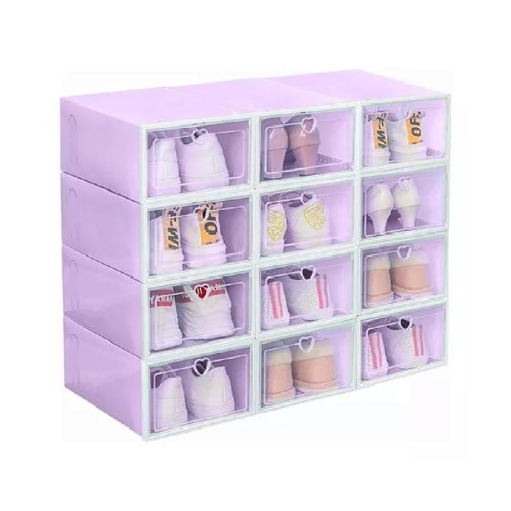10 PIEZAS ZAPATERAS ORGANIZADORAS PÚRPURAS - 7