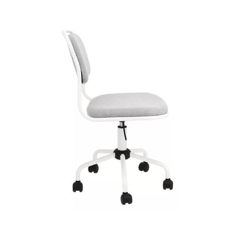 SILLA DE ESCRITORIO CON TAPIZADO DE TELA MELANGE COLOR GRIS - 2