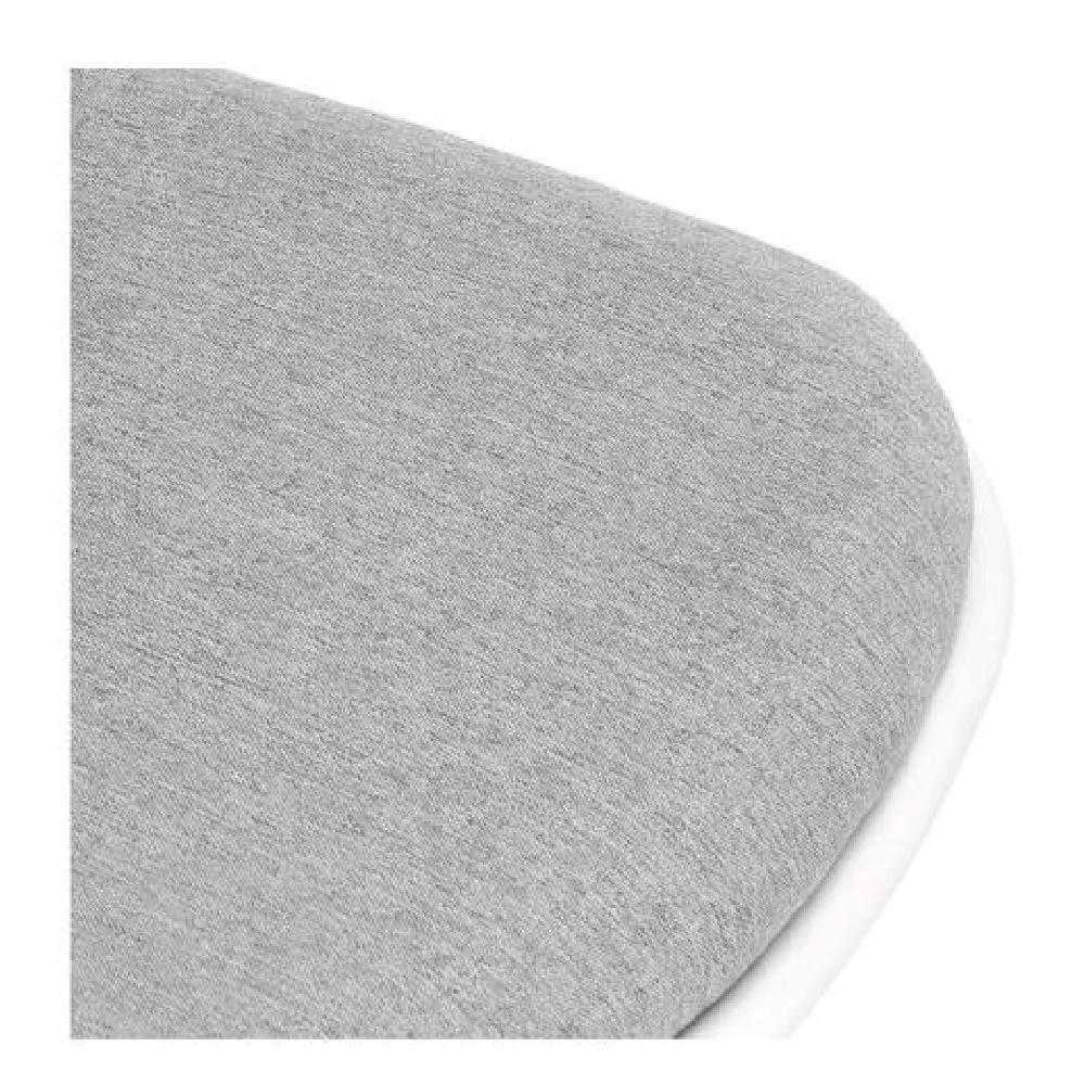 SILLA DE ESCRITORIO CON TAPIZADO DE TELA MELANGE COLOR GRIS - 5