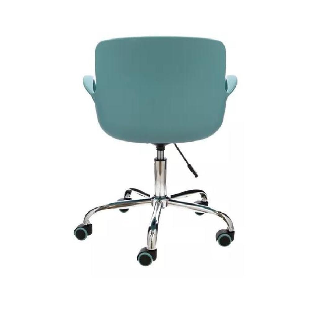 SILLA DE ESCRITORIO CON BRAZOS COLOR TURQUESA - 2