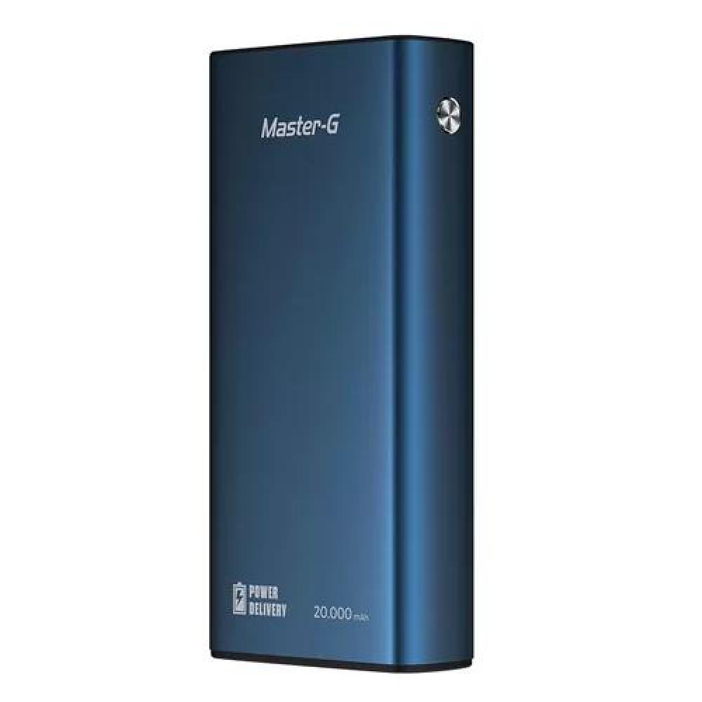 BATERÍA EXTERNA POWER BANK MASTER-G 20,000 MAH, POWER DELIVERY, AZUL - 2