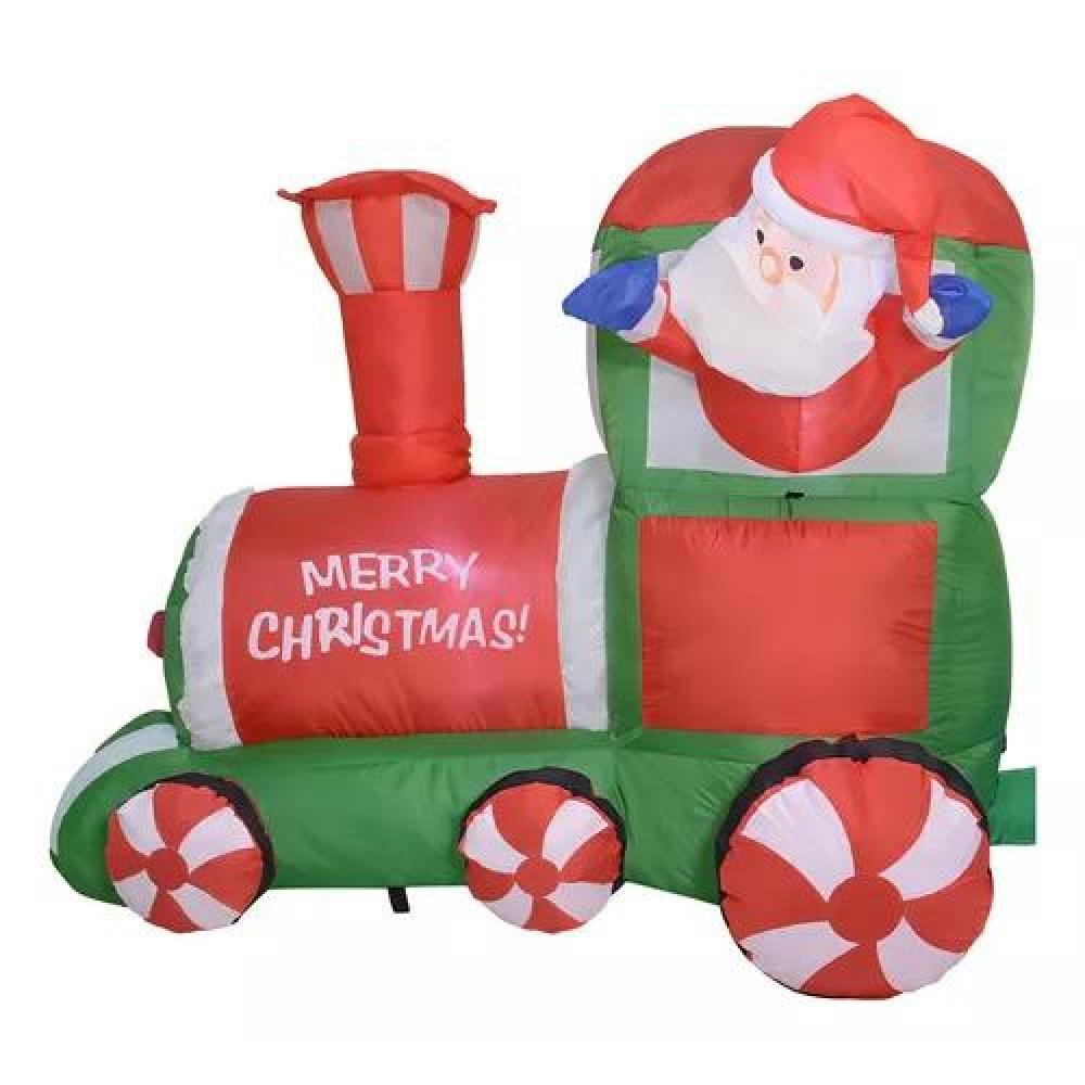 INFLABLE DE NAVIDAD TREN NAVIDEÑO 2.2 M EXTERIOR CON LUZ LED MULTICOLOR - 3